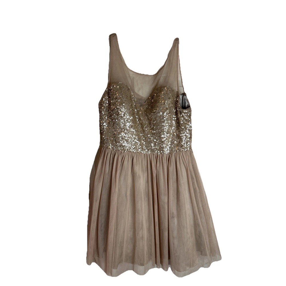 Hailey Logan by Adrianna‎ Papell dress Sequin Sz 12 Fairy Core